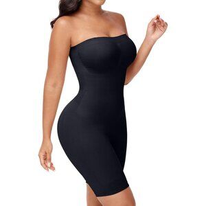 Women's Underdress Black Shapewear Control Body Shaper Bodysuit Seamless